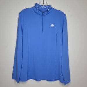 EP Pro blue long sleeve 1/4 zip pullover jacket - large